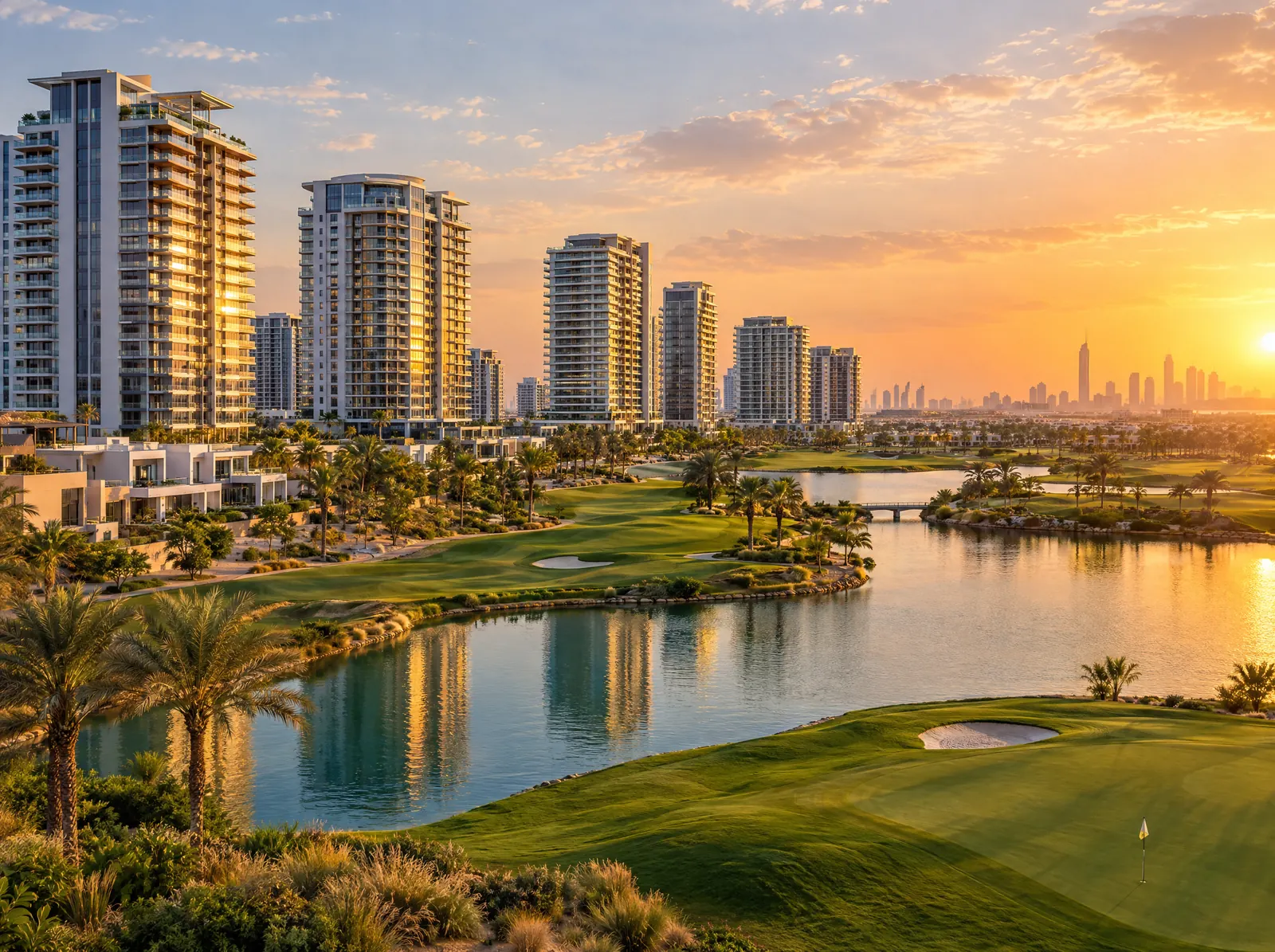 Illustration of DAMAC Hills & Lagoons, Dubai