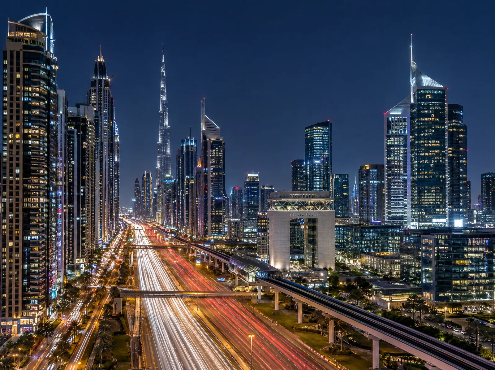 Illustration of DIFC & Za'abeel, Dubai