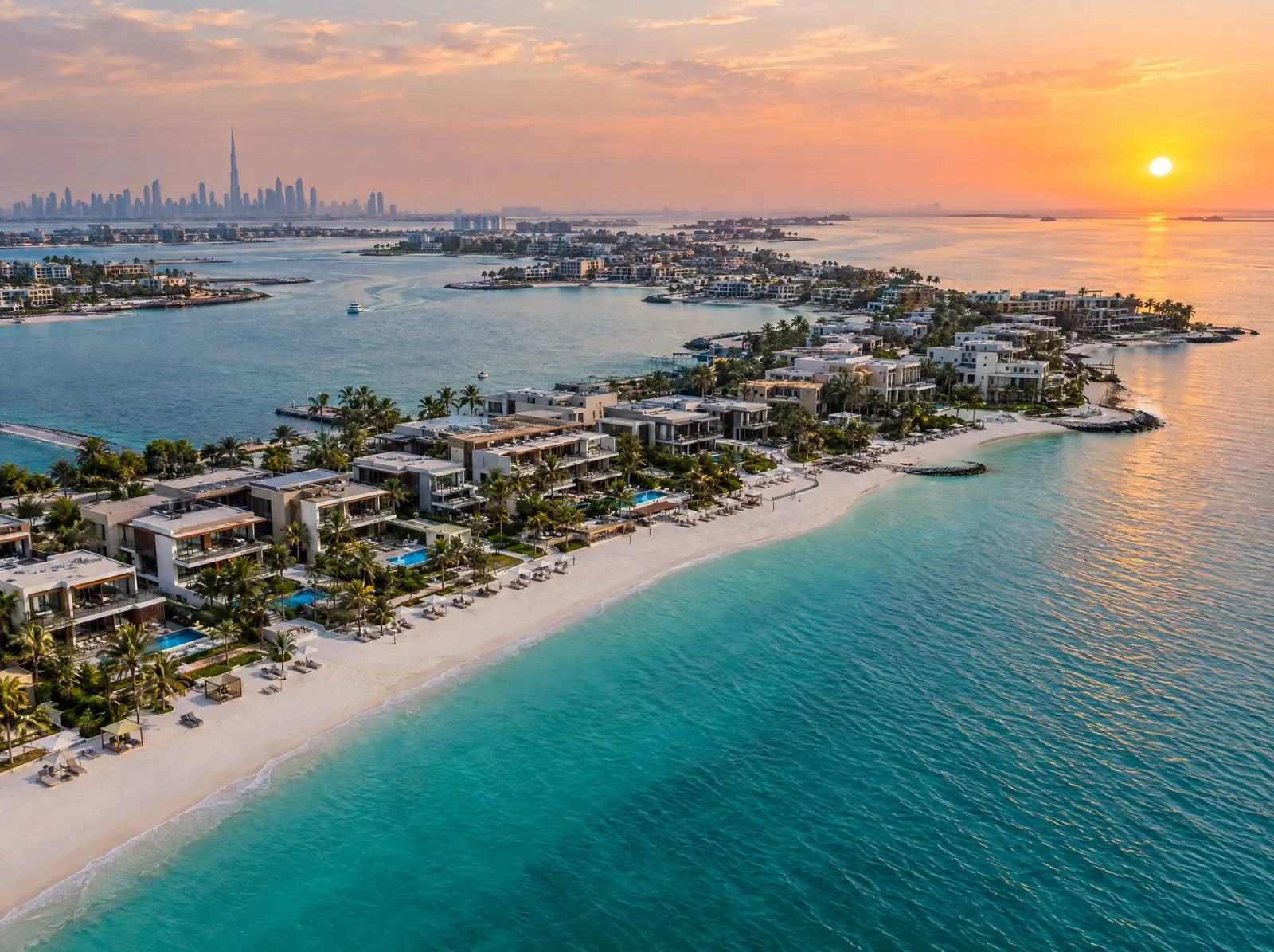 Illustration of Dubai Islands, Dubai