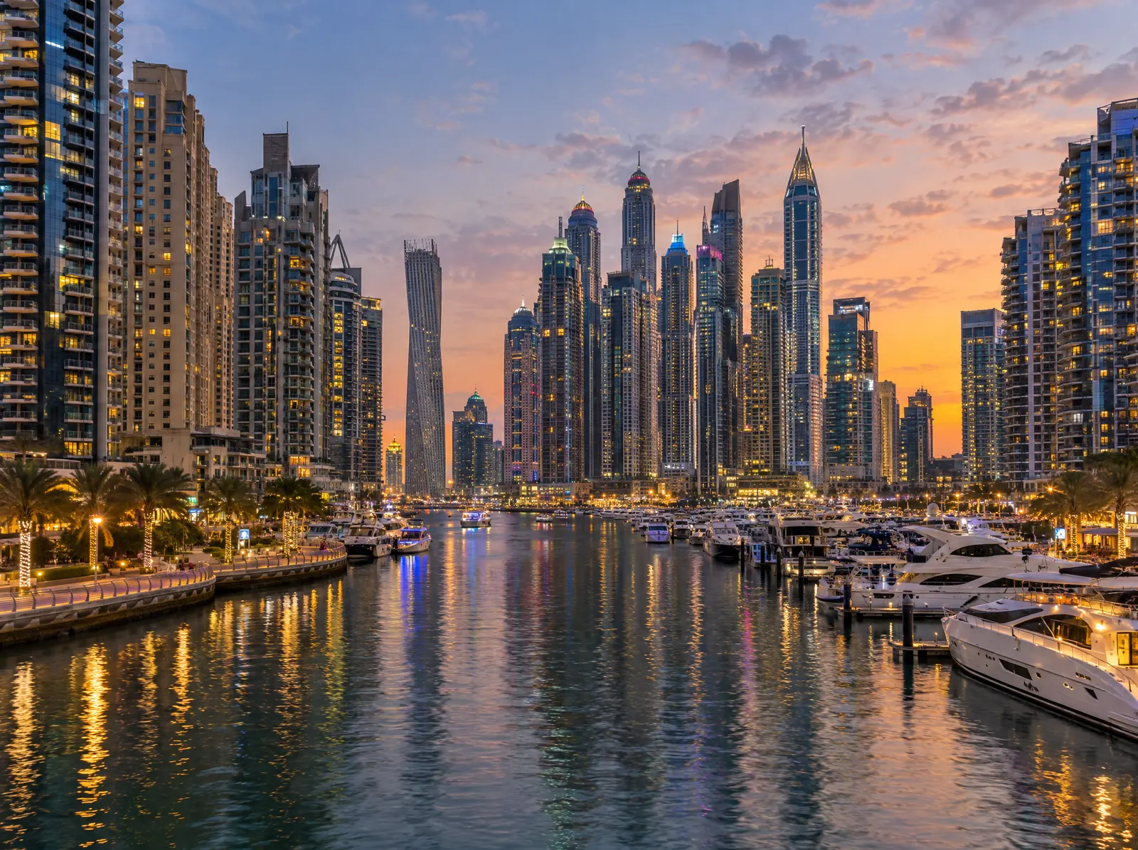 Illustration of Dubai Marina & JBR, Dubai