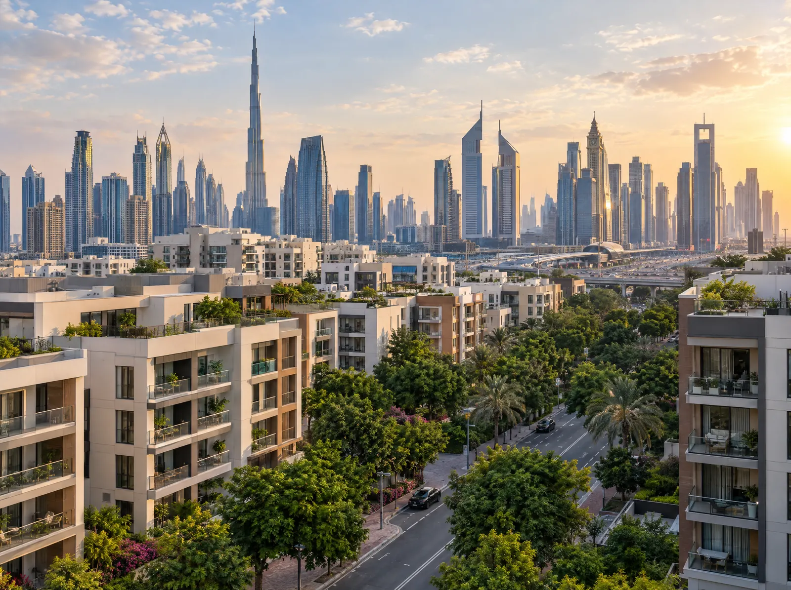 Illustration of Jumeirah Garden City & Al Satwa, Dubai