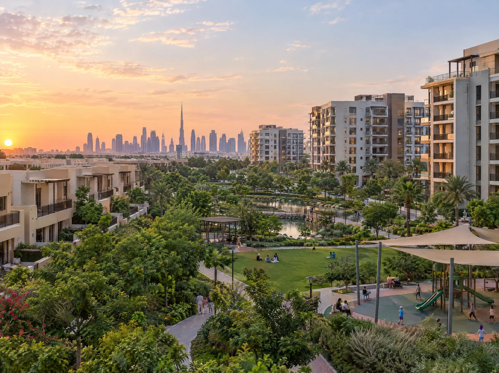 Illustration of JVT, Dubai