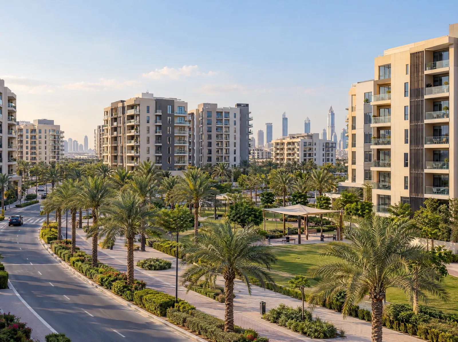Illustration of Production City & Studio City, Dubai