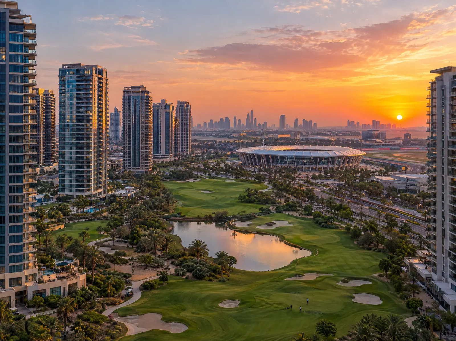 Illustration of Sports City & Motor City, Dubai