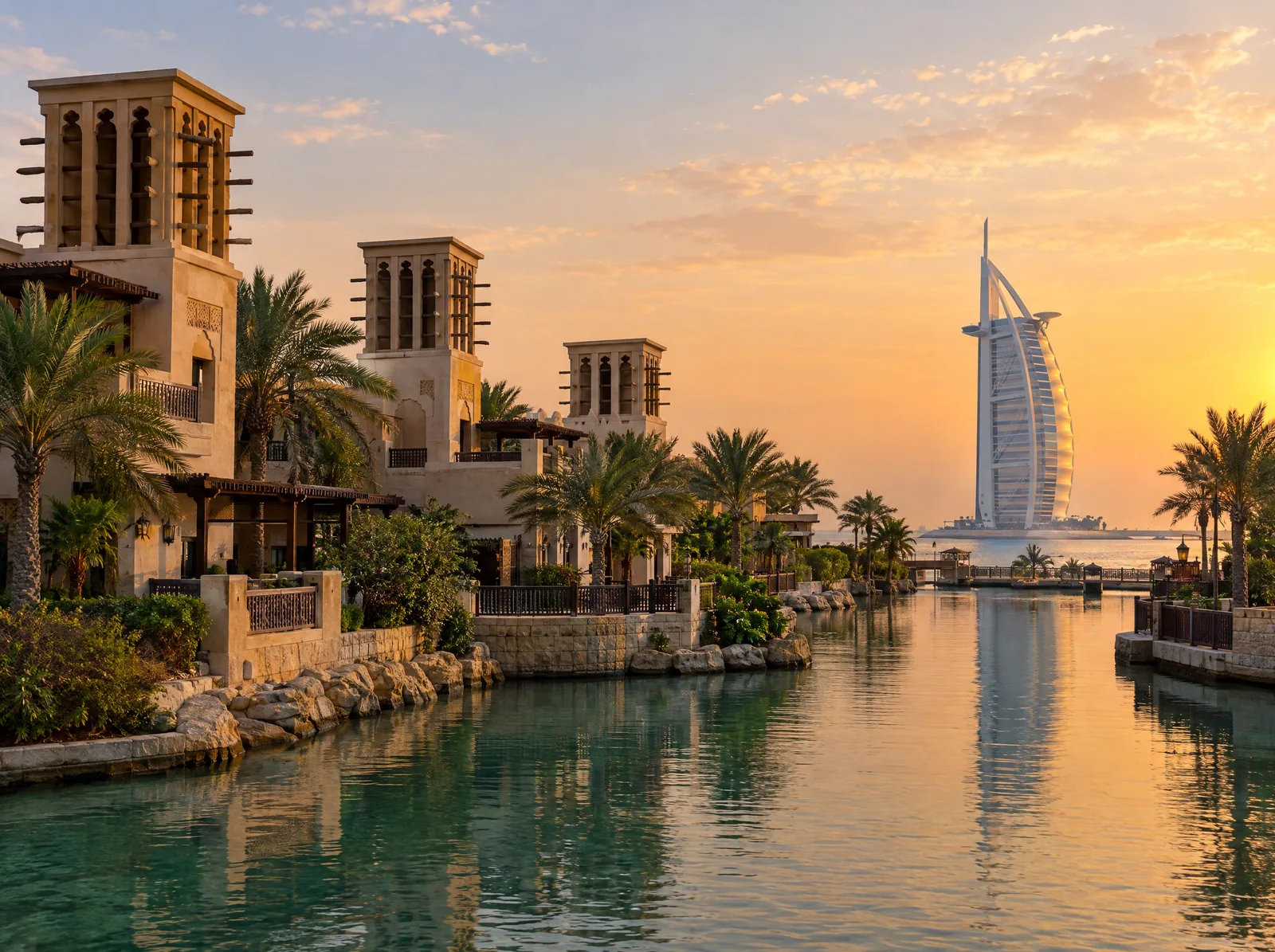 Illustration of Umm Suqeim & Madinat Jumeirah, Dubai